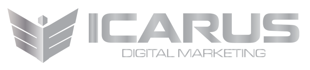 icarus digital marketing logo metallic